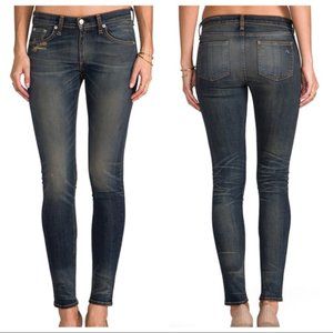 Rag & Bone Cate Mid-Rise Skinny Jeans Size 27 Arsenal